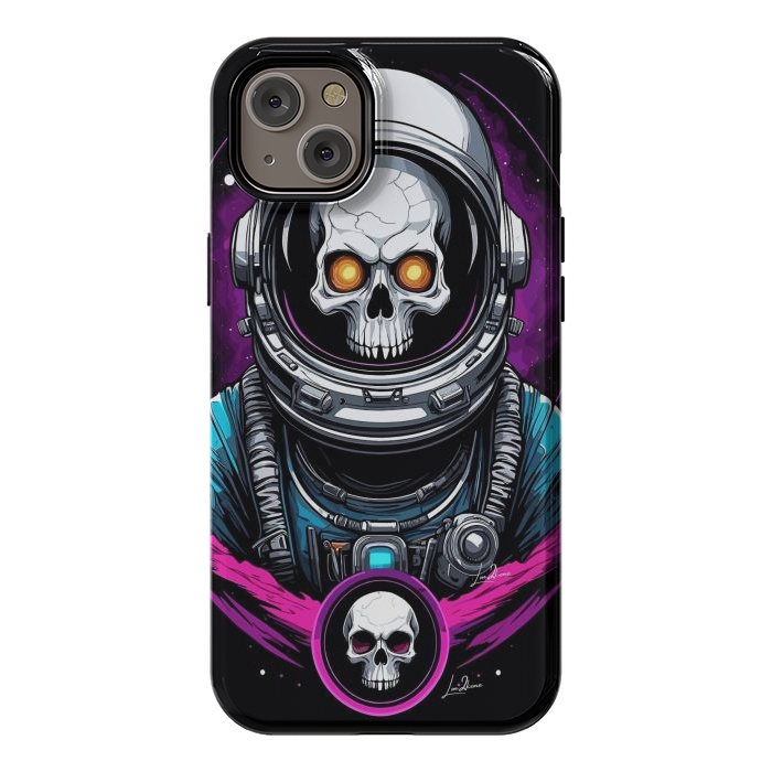 iPhone 14 Plus StrongFit Astronaut Skull Space by LM2Kone