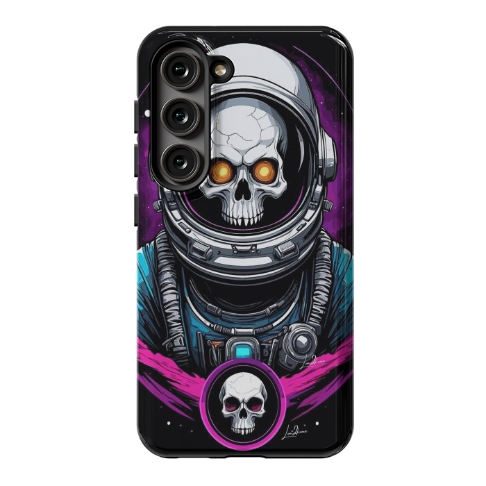 Galaxy S23 StrongFit Astronaut Skull Space by LM2Kone