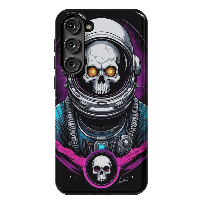 Galaxy S23 Plus StrongFit Astronaut Skull Space by LM2Kone