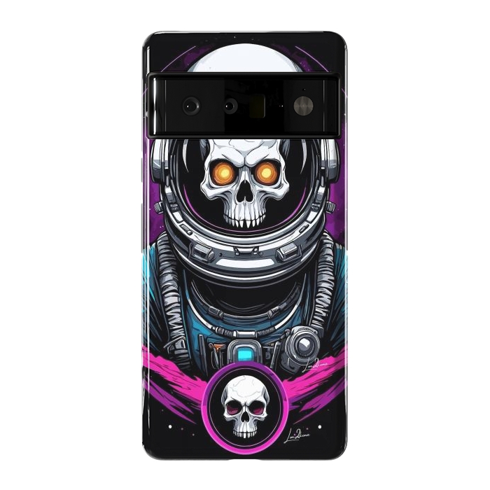 Pixel 6 Pro StrongFit Astronaut Skull Space by LM2Kone