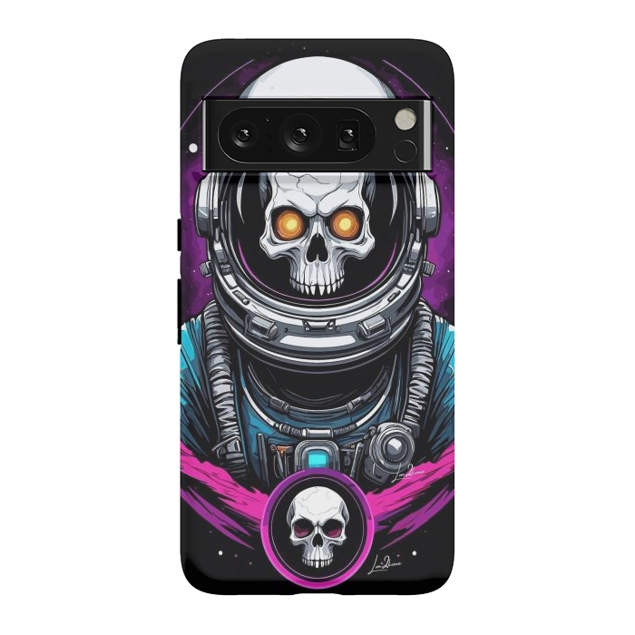 Pixel 8 Pro StrongFit Astronaut Skull Space by LM2Kone