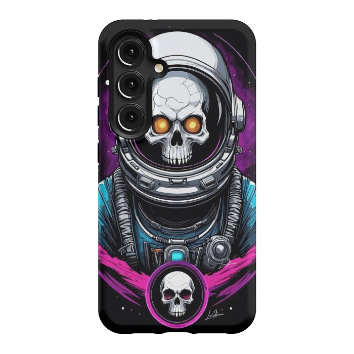 Galaxy S24 StrongFit Astronaut Skull Space by LM2Kone