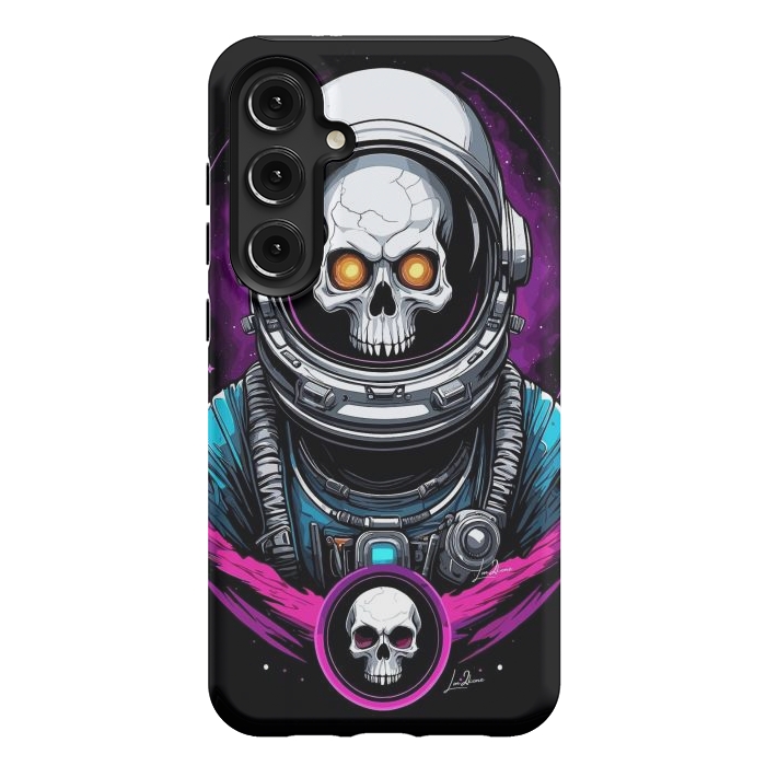 Galaxy S24 Plus StrongFit Astronaut Skull Space by LM2Kone