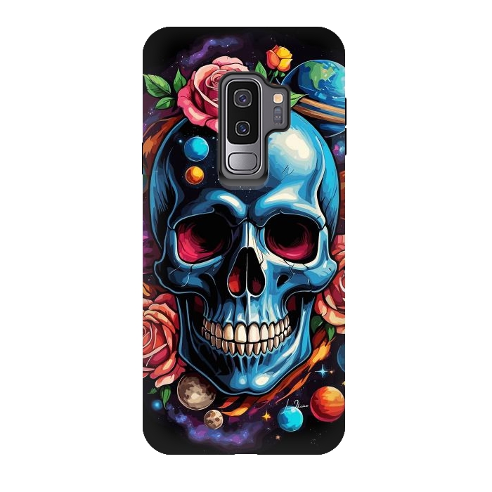 Galaxy S9 plus StrongFit Astronomic Skull by LM2Kone