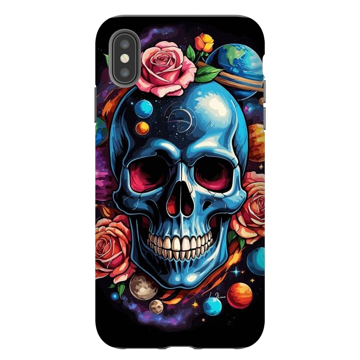 iPhone Xs Max StrongFit Astronomic Skull by LM2Kone