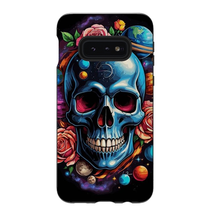 Galaxy S10e StrongFit Astronomic Skull by LM2Kone