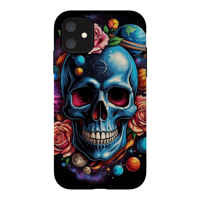 iPhone 11 StrongFit Astronomic Skull by LM2Kone