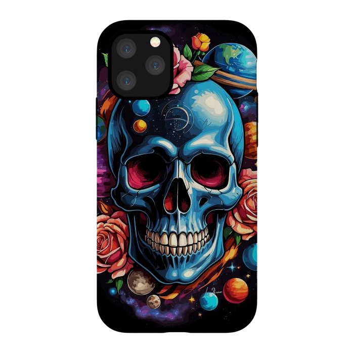 iPhone 11 Pro StrongFit Astronomic Skull by LM2Kone