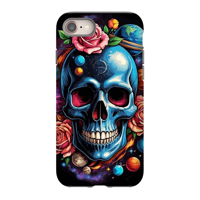 iPhone SE StrongFit Astronomic Skull by LM2Kone