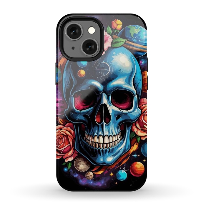 iPhone 12 mini StrongFit Astronomic Skull by LM2Kone