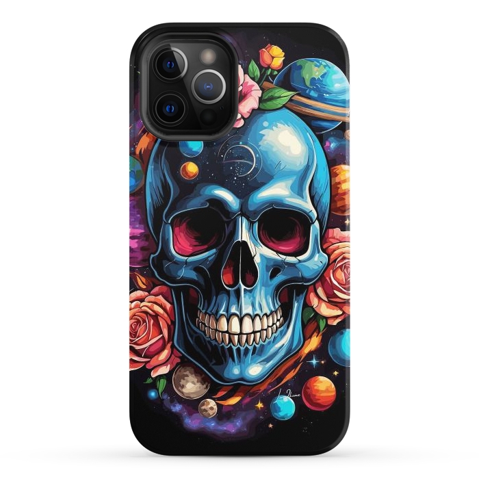 iPhone 12 Pro StrongFit Astronomic Skull by LM2Kone