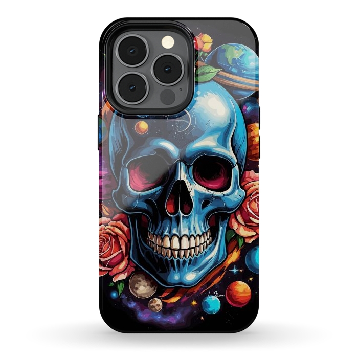 iPhone 13 pro StrongFit Astronomic Skull by LM2Kone