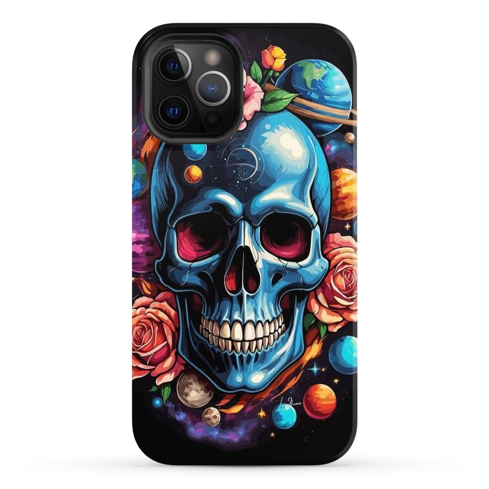 iPhone 12 Pro Max StrongFit Astronomic Skull by LM2Kone