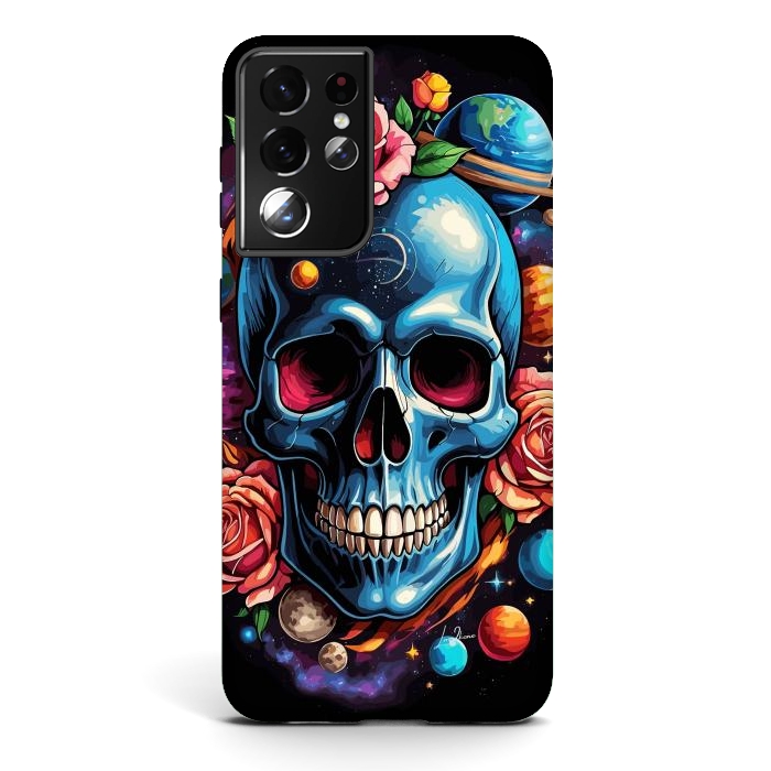 Galaxy S21 ultra StrongFit Astronomic Skull by LM2Kone