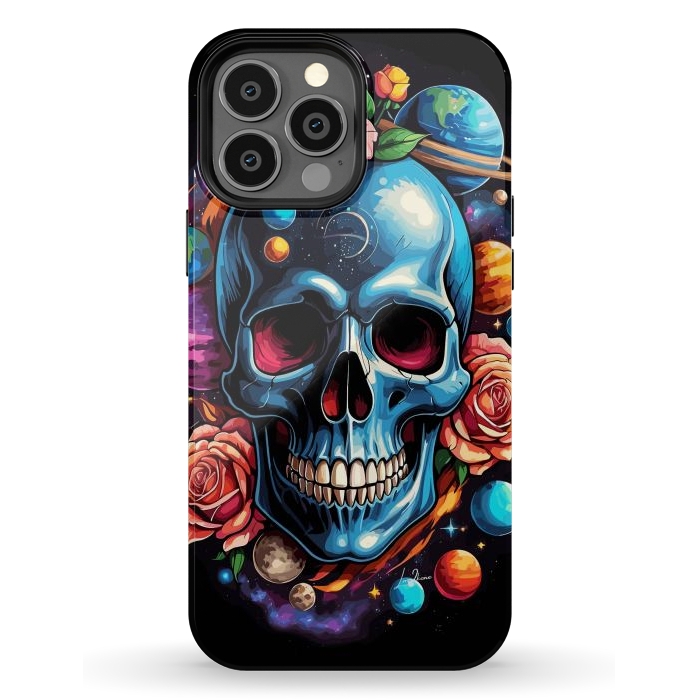 iPhone 13 Pro Max StrongFit Astronomic Skull by LM2Kone