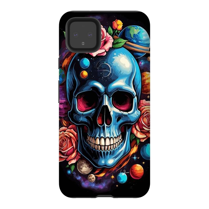 Pixel 4XL StrongFit Astronomic Skull by LM2Kone