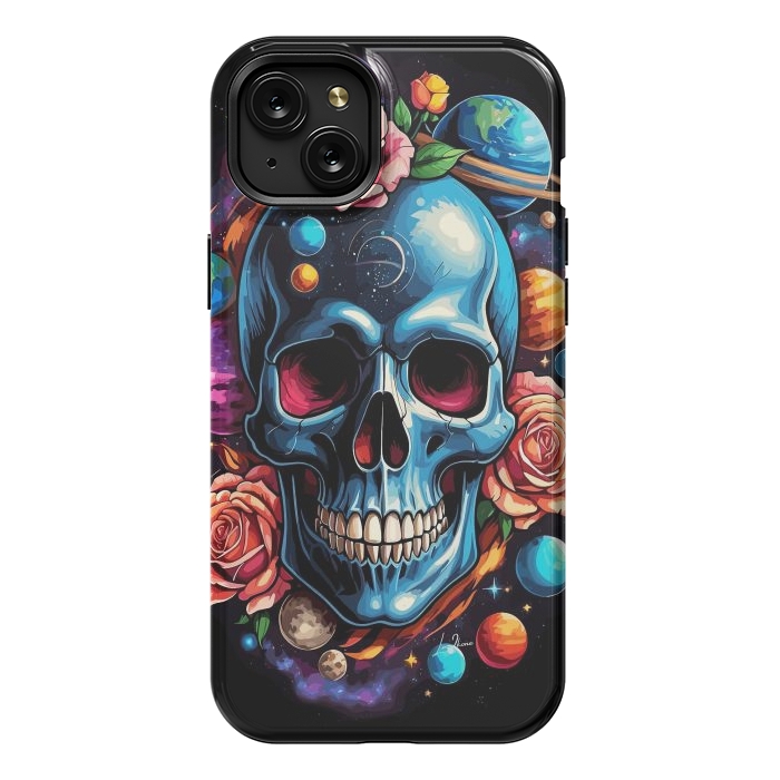 iPhone 15 Plus StrongFit Astronomic Skull by LM2Kone