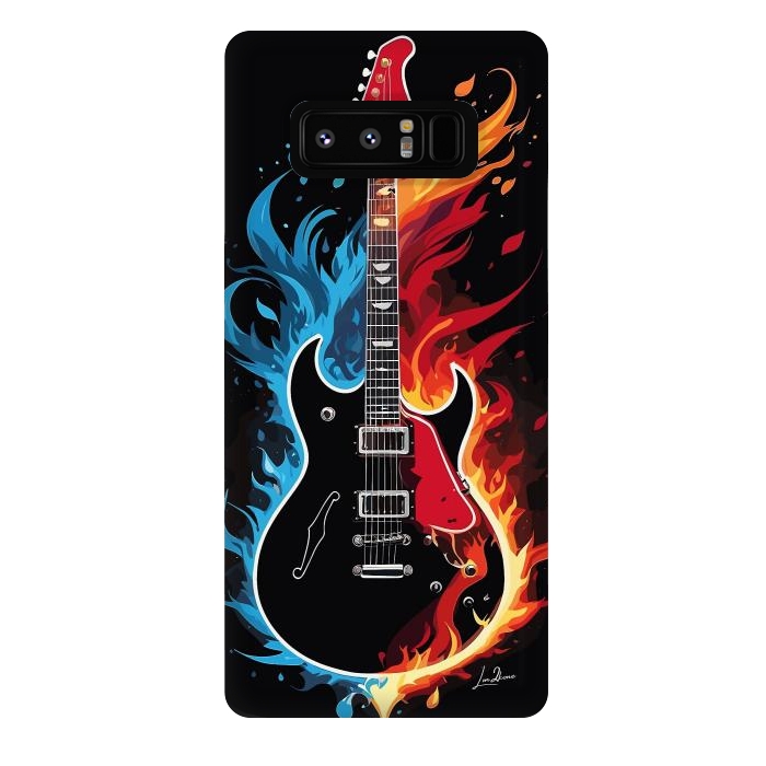 Galaxy Note 8 StrongFit Epic Blazing Guitar by LM2Kone