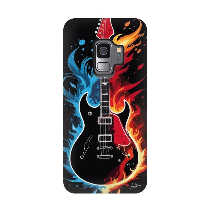 Galaxy S9 StrongFit Epic Blazing Guitar by LM2Kone