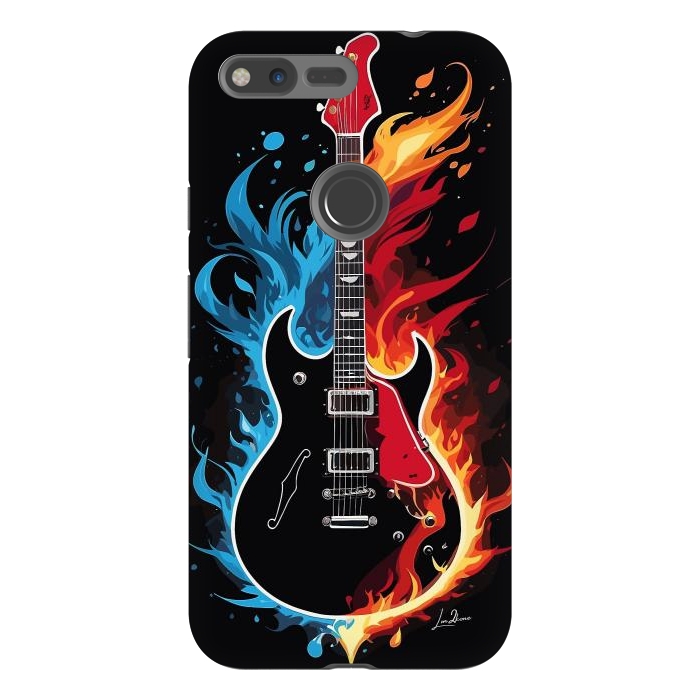 Pixel XL StrongFit Epic Blazing Guitar by LM2Kone