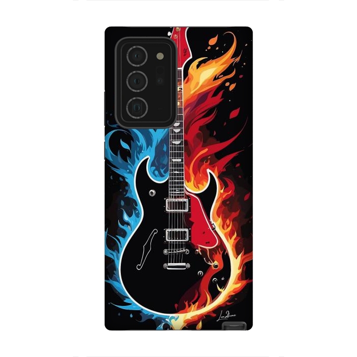 Galaxy Note 20 Ultra StrongFit Epic Blazing Guitar by LM2Kone