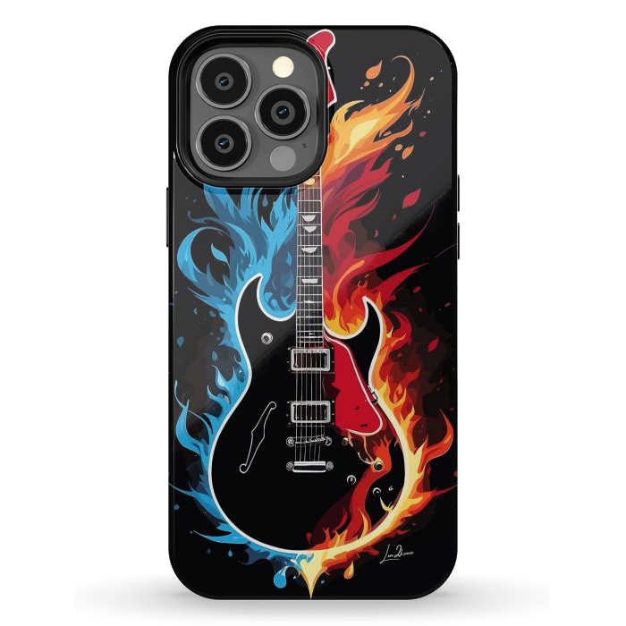 iPhone 13 Pro Max StrongFit Epic Blazing Guitar by LM2Kone