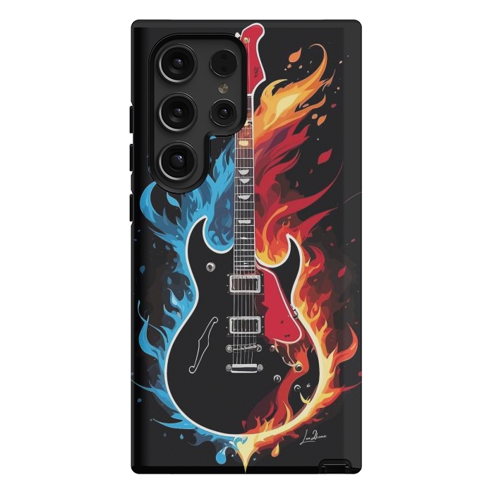 Galaxy S24 Ultra StrongFit Epic Blazing Guitar by LM2Kone