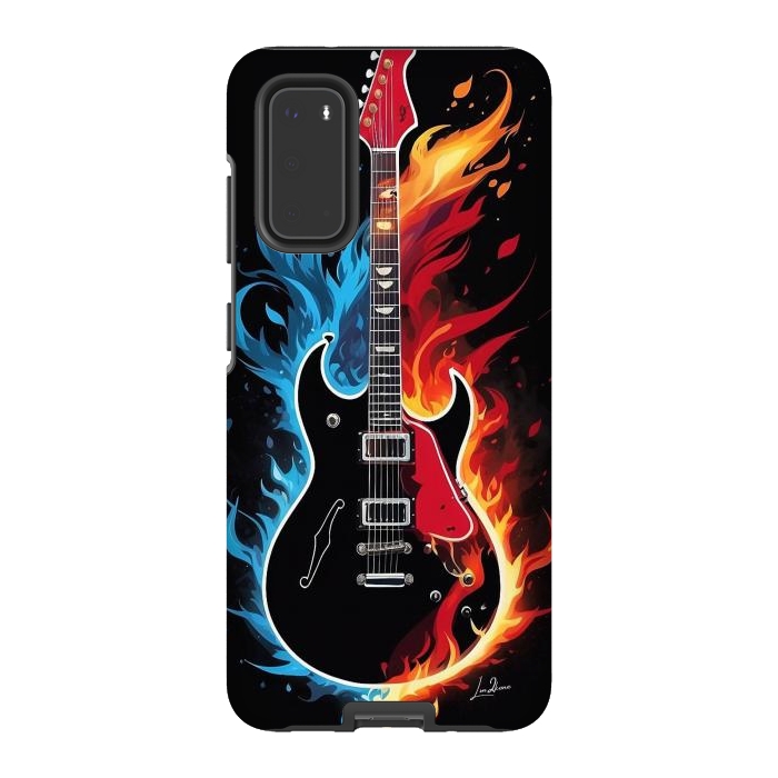 Galaxy S20 StrongFit Epic Blazing Guitar by LM2Kone