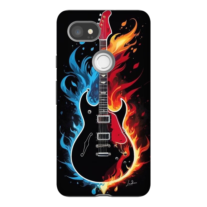 Pixel 2XL StrongFit Epic Blazing Guitar by LM2Kone