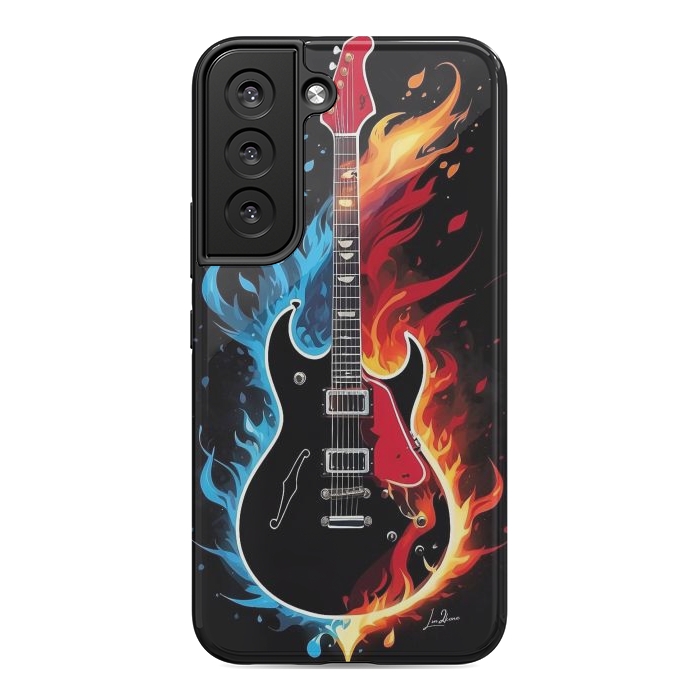 Galaxy S22 StrongFit Epic Blazing Guitar by LM2Kone