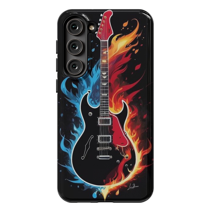 Galaxy S23 Plus StrongFit Epic Blazing Guitar by LM2Kone