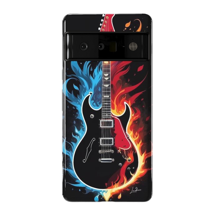 Pixel 6 Pro StrongFit Epic Blazing Guitar by LM2Kone