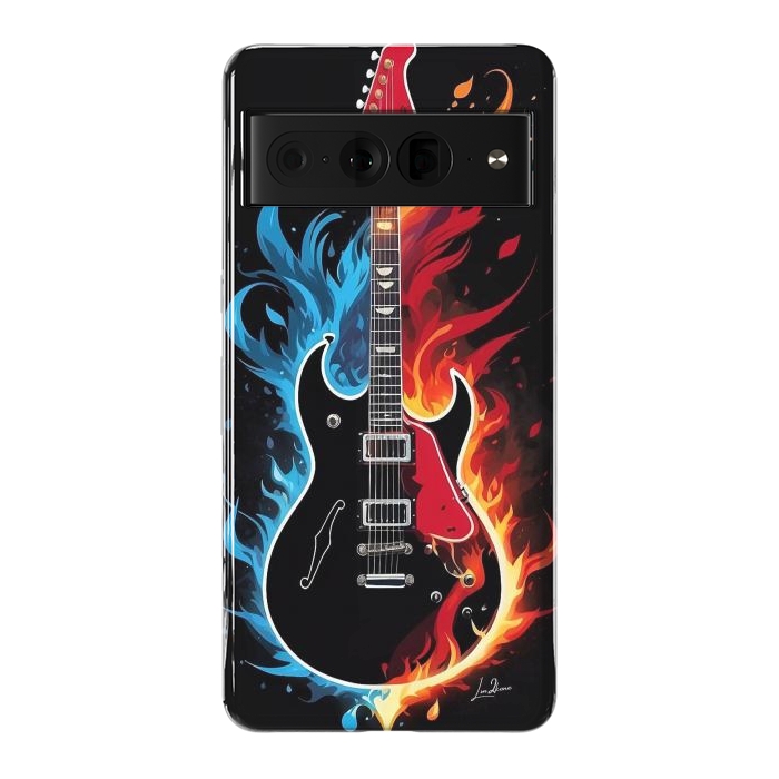 Pixel 7 Pro StrongFit Epic Blazing Guitar by LM2Kone