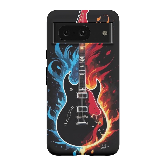 Pixel 8 StrongFit Epic Blazing Guitar by LM2Kone