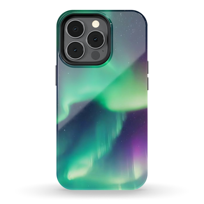 iPhone 13 pro StrongFit Aurora Borealis by JohnnyVillas