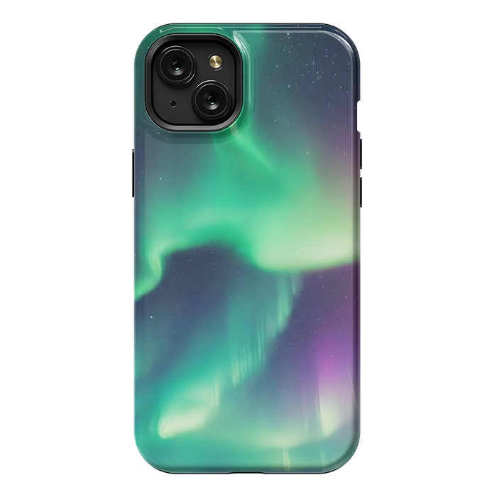 iPhone 15 Plus StrongFit Aurora Borealis by JohnnyVillas