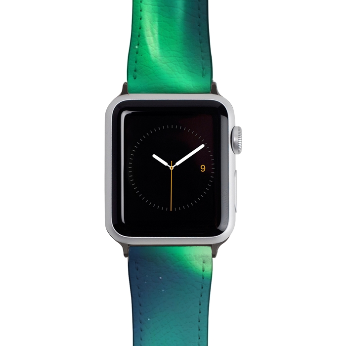 Watch 38mm / 40mm Strap PU leather Aurora Borealis by JohnnyVillas