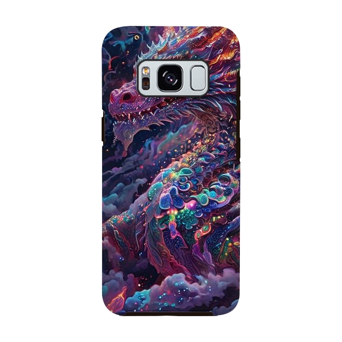 Galaxy S8 StrongFit Iridescent Mythical Dragon by JohnnyVillas