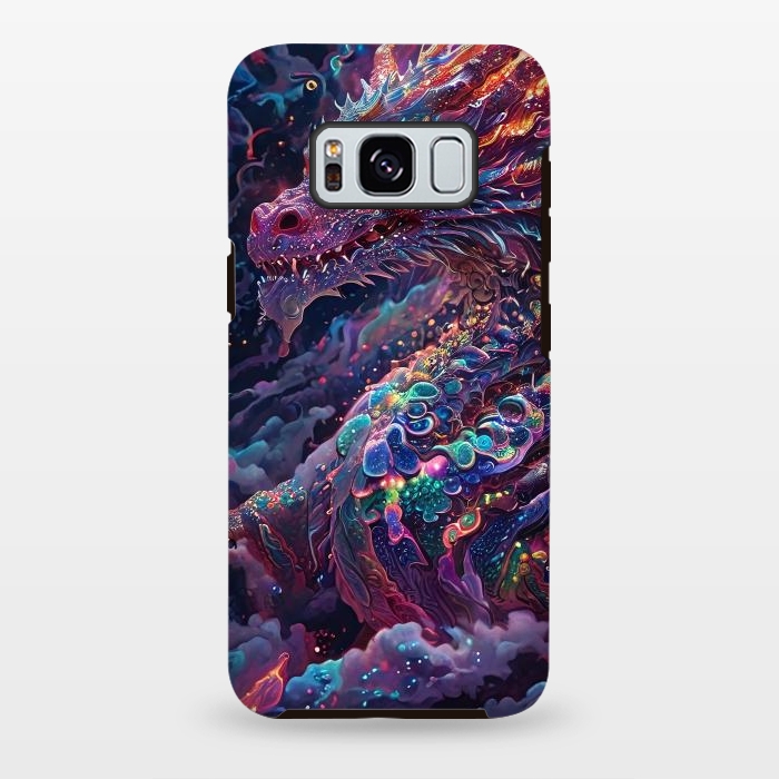 Galaxy S8 plus StrongFit Iridescent Mythical Dragon by JohnnyVillas