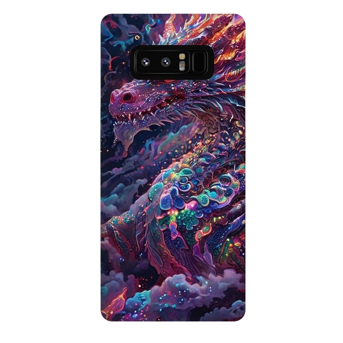 Galaxy Note 8 StrongFit Iridescent Mythical Dragon by JohnnyVillas