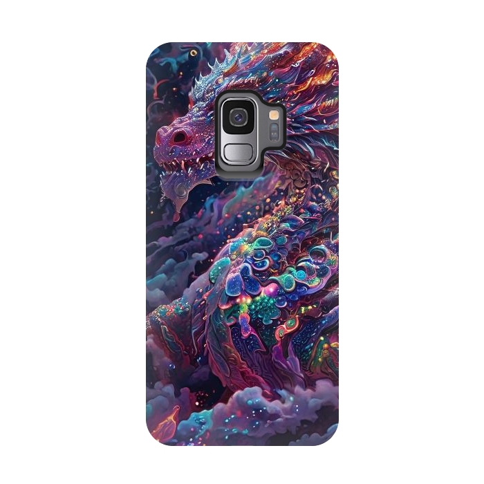 Galaxy S9 StrongFit Iridescent Mythical Dragon by JohnnyVillas