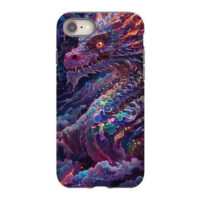 iPhone 8 StrongFit Iridescent Mythical Dragon by JohnnyVillas