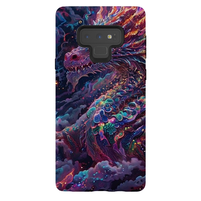 Galaxy Note 9 StrongFit Iridescent Mythical Dragon by JohnnyVillas