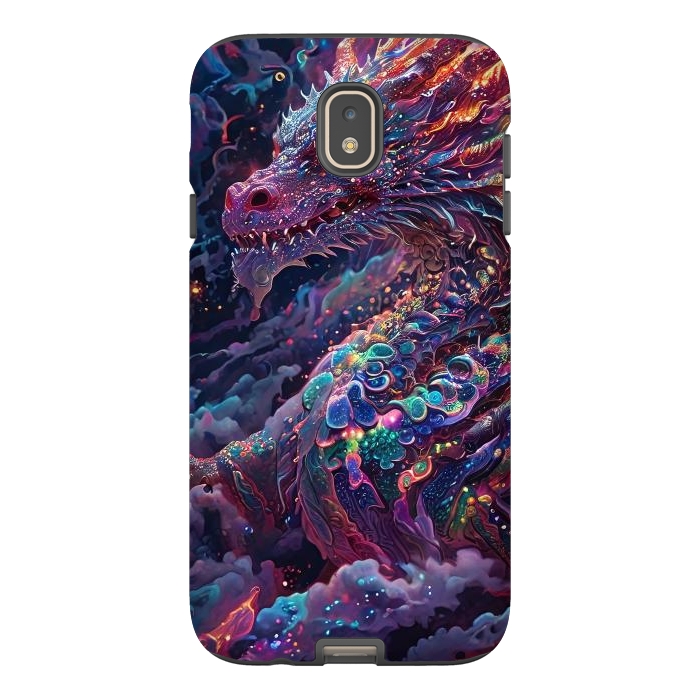 Galaxy J7 StrongFit Iridescent Mythical Dragon by JohnnyVillas