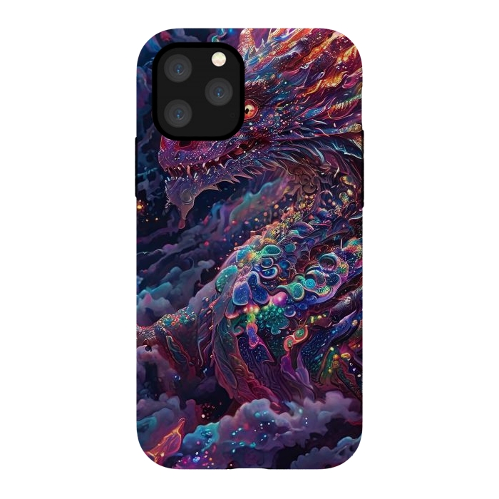 iPhone 11 Pro StrongFit Iridescent Mythical Dragon by JohnnyVillas