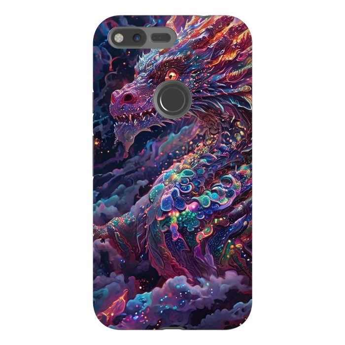 Pixel XL StrongFit Iridescent Mythical Dragon by JohnnyVillas