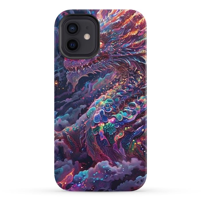 iPhone 12 StrongFit Iridescent Mythical Dragon by JohnnyVillas