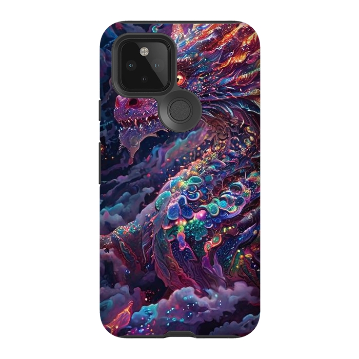 Pixel 5 StrongFit Iridescent Mythical Dragon by JohnnyVillas