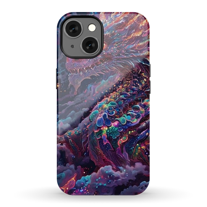 iPhone 13 StrongFit Iridescent Mythical Dragon by JohnnyVillas