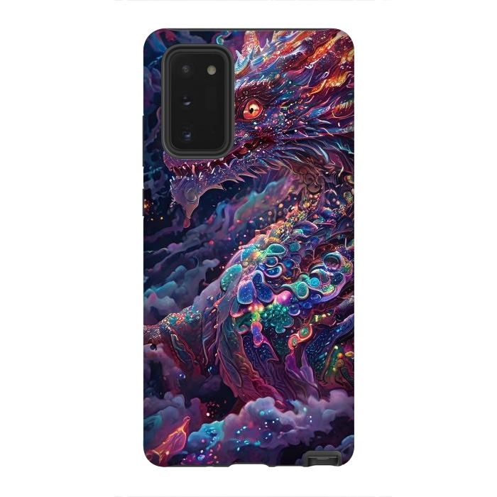 Galaxy Note 20 StrongFit Iridescent Mythical Dragon by JohnnyVillas